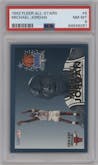 Michael Jordan from the 1992-93 Fleer  set graded by PSA and given an overall grade of 8.