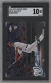 Juan Soto from the 2018 Topps Chrome Update  set graded by SGC and given an overall grade of 10.