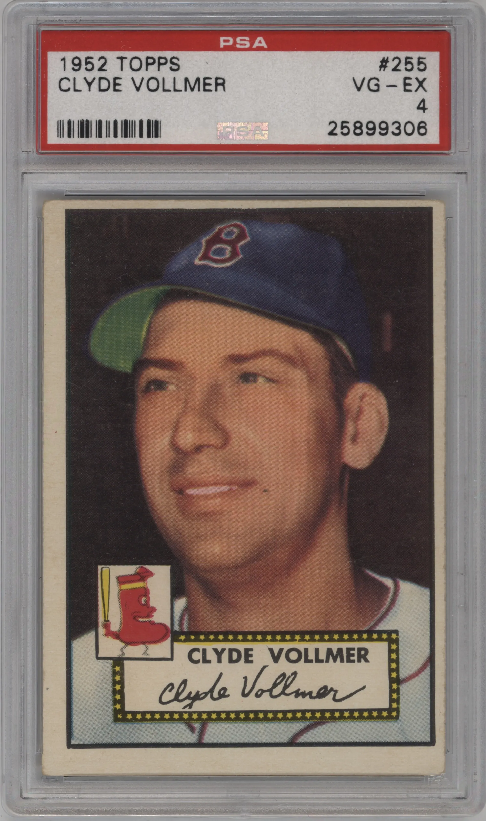 1952 Topps Clyde Vollmer #255 PSA 4