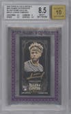 Junior Caminero from the 2024 Topps Allen & Ginter X set featuring a Gold Ink parallel graded by Beckett and given an overall grade of 8.5.