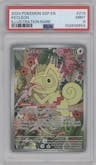 Kecleon from the 2024 Pokemon SV set graded by PSA and given an overall grade of 9.