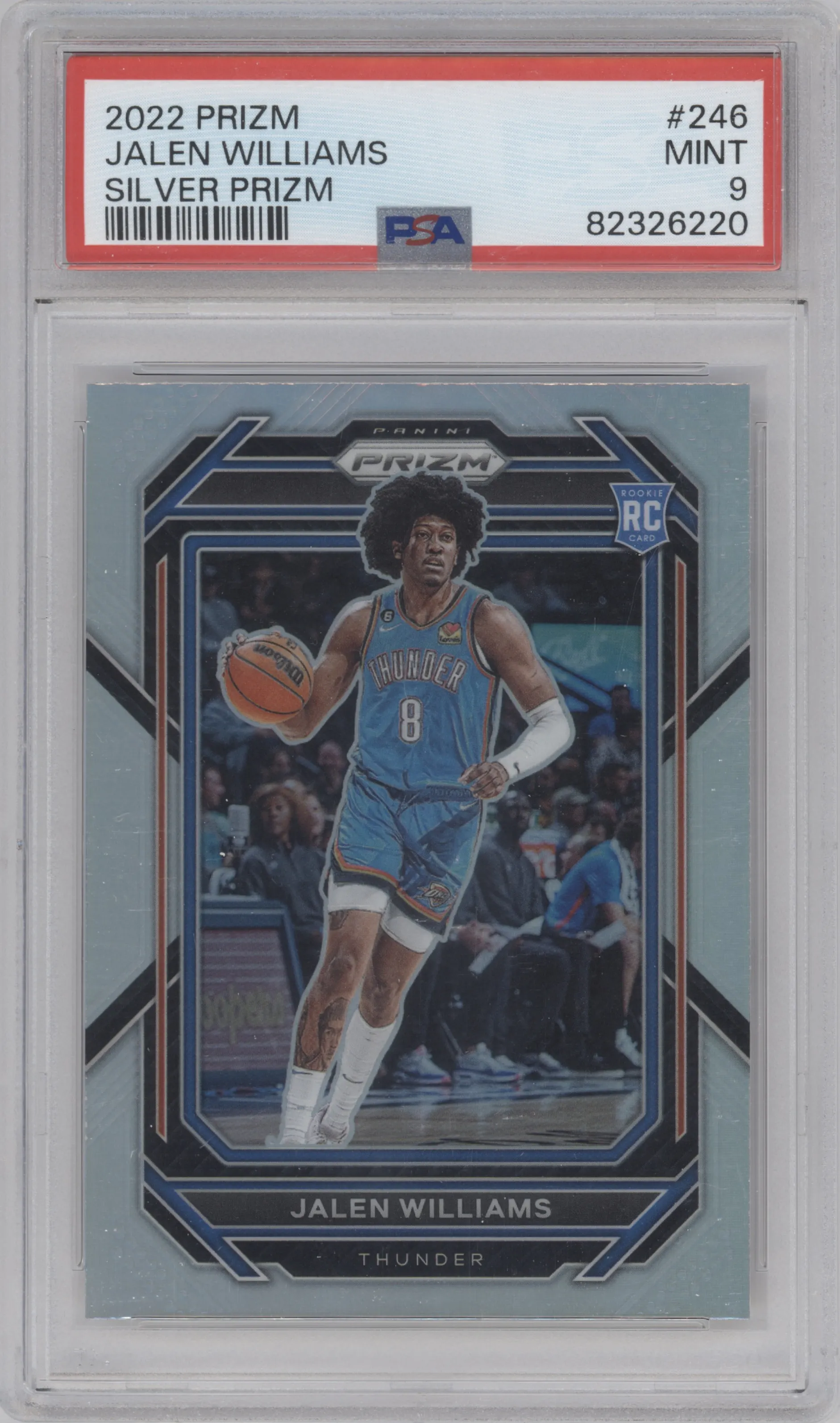 2022 Panini Prizm Jalen Williams Silver Prizm PSA 9