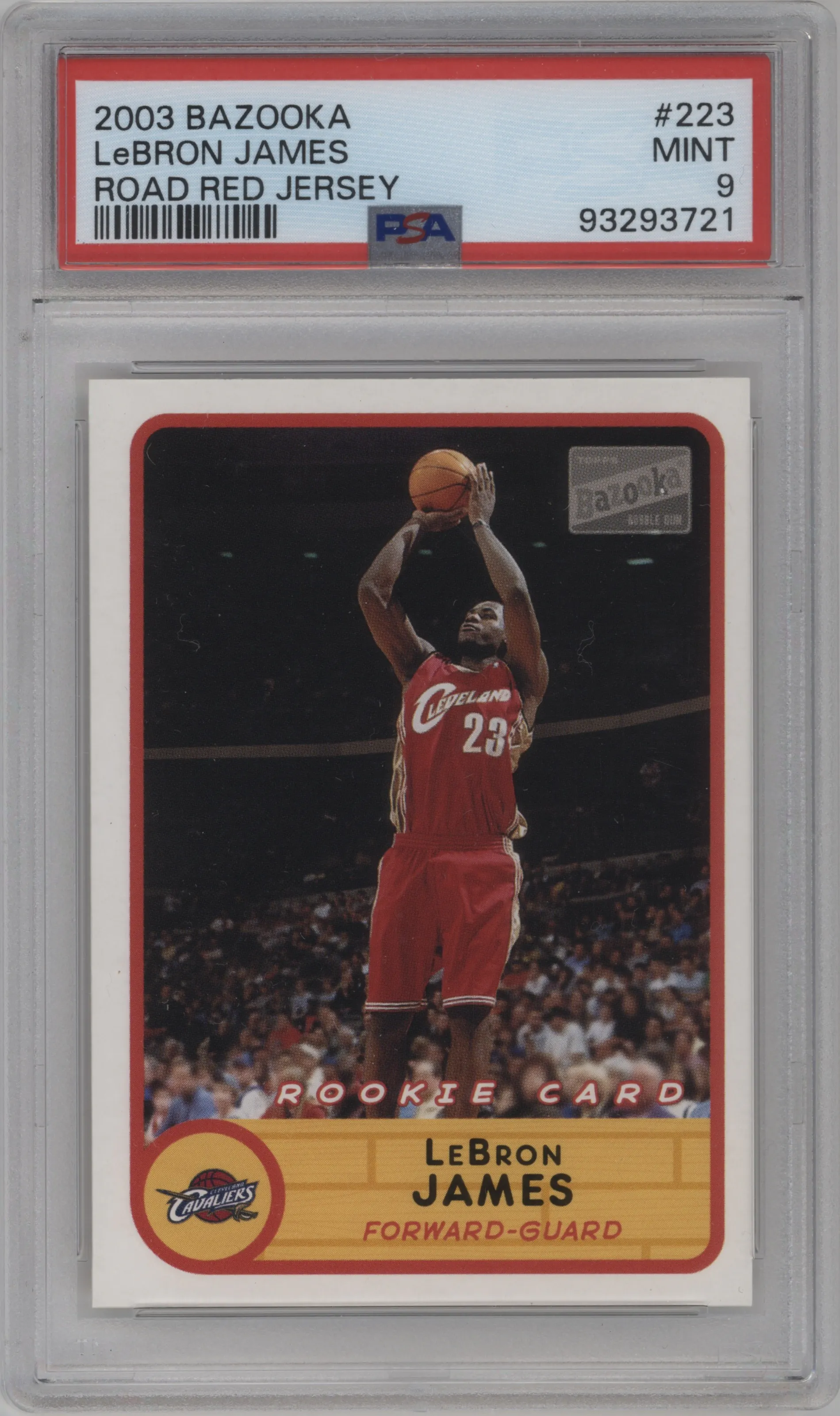 2003 Topps Bazooka LeBron James #223 PSA 9