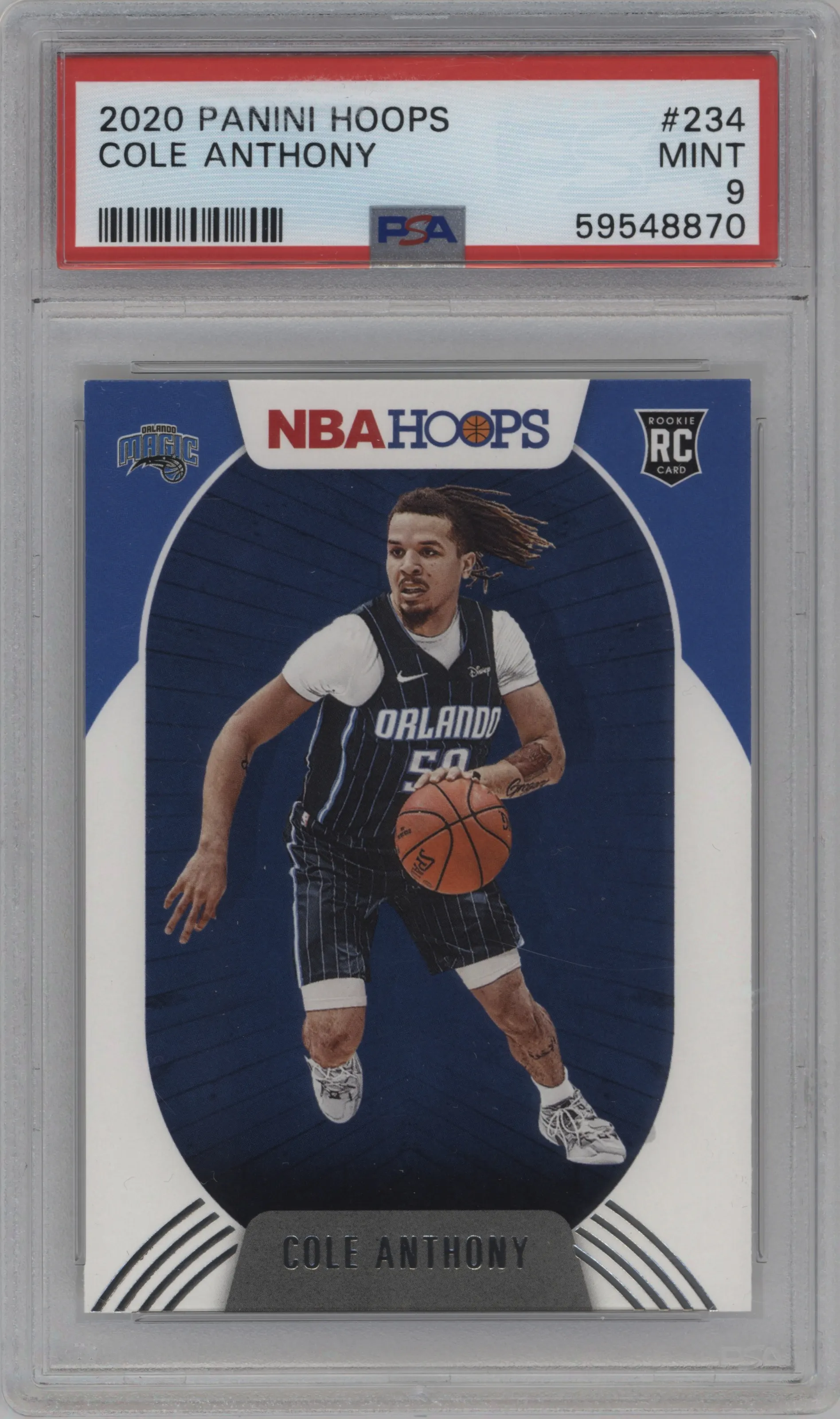 2020 Panini NBA Hoops Cole Anthony #234 PSA 9