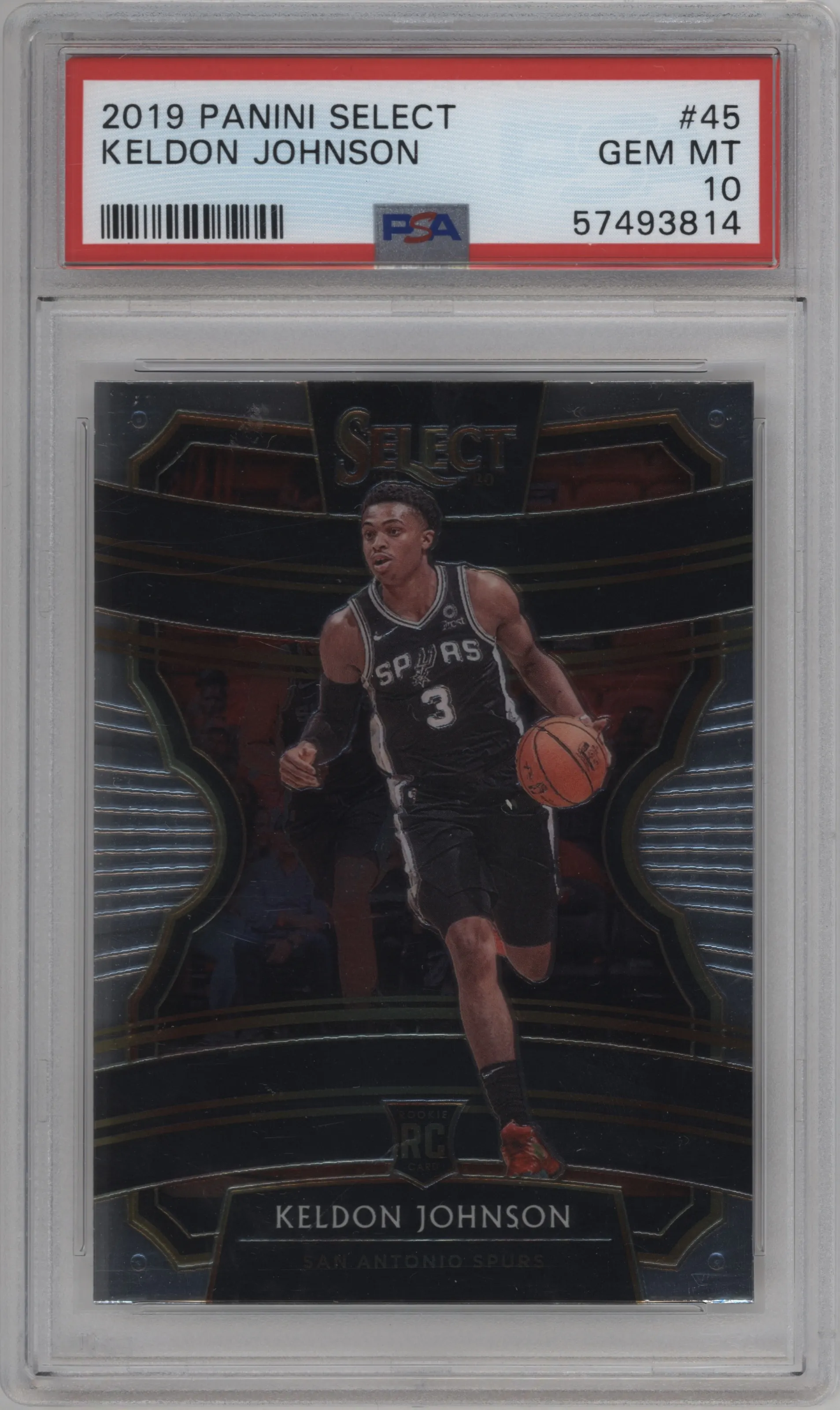 2019 Panini Select Keldon Johnson #45 PSA 10