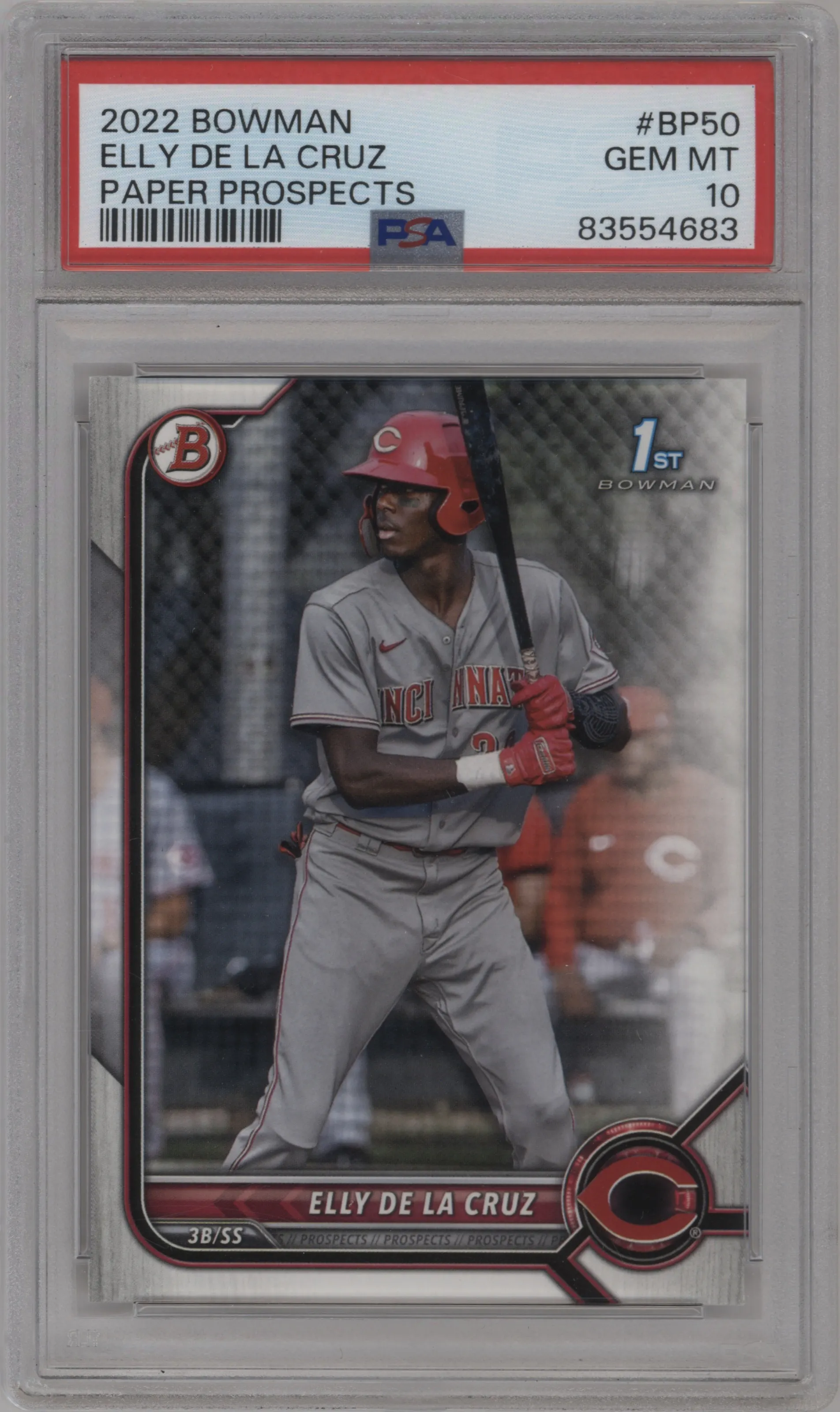 2022 Bowman Prospect Elly De La Cruz PSA 10
