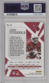 Larry Fitzgerald from the 2020 Panini Phoenix set featuring a Fire Burst parallel graded by PSA and given an overall grade of 10.