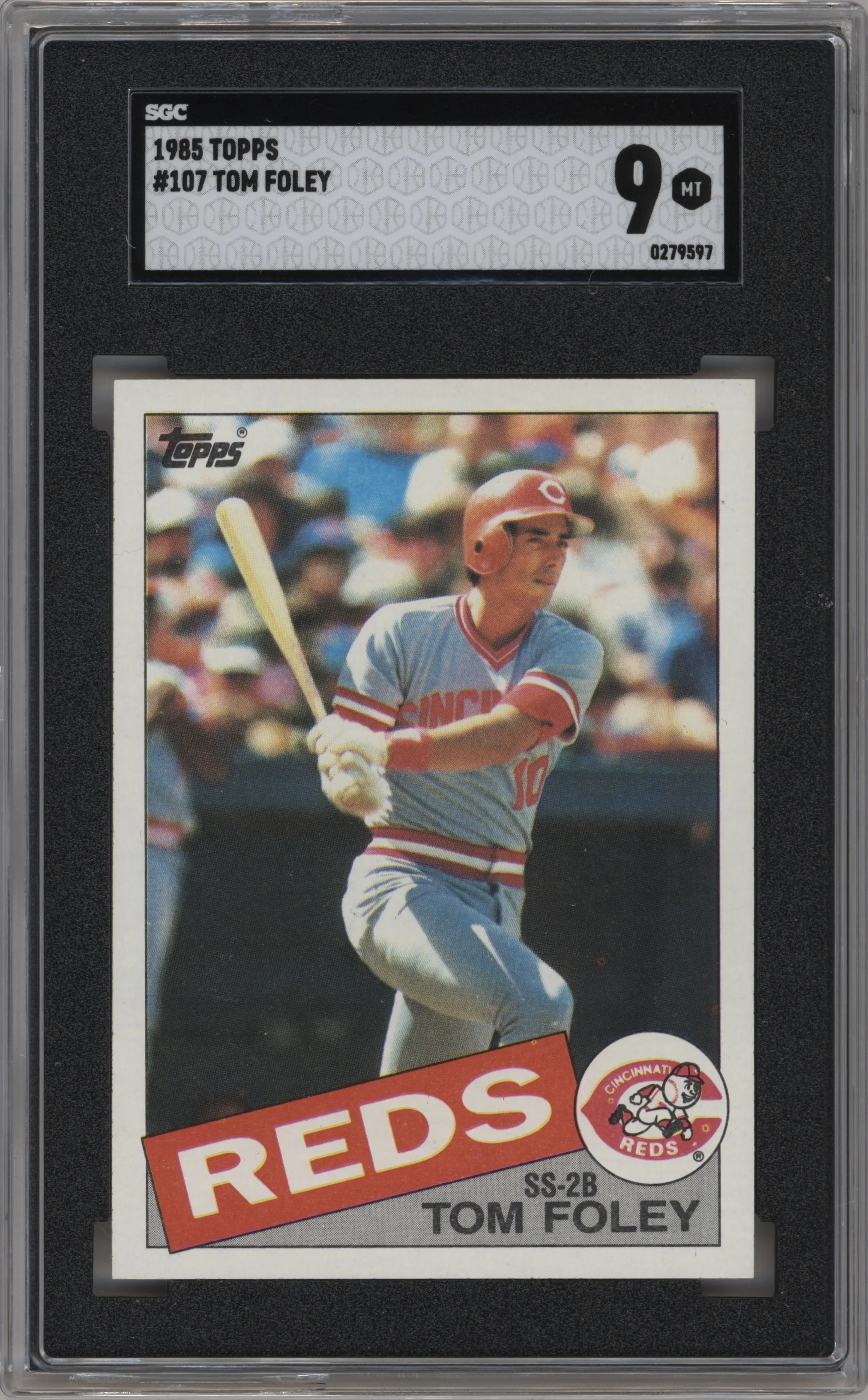 1985 Topps Tom Foley SGC 9