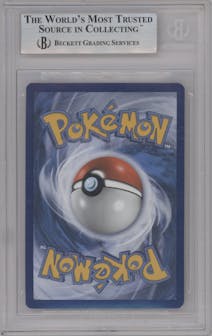 Charizard  from the 2016 Pokemon XY set graded by Beckett and given an overall grade of 9.