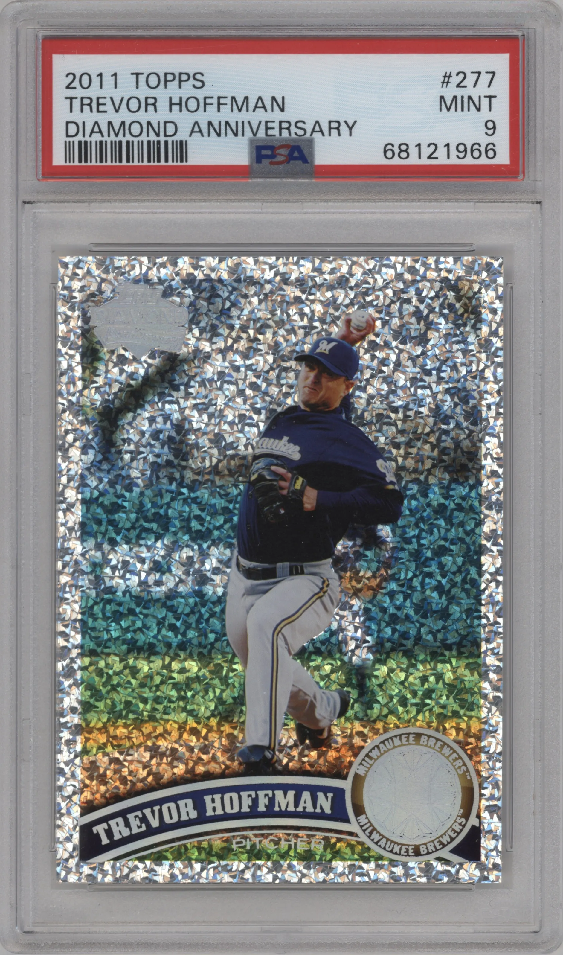 2011 Topps Trevor Hoffman Diamond Anniversary #277 PSA 9