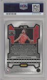 Cam Whitmore from the 2023-24 Panini Prizm set featuring a White Prizm parallel graded by PSA and given an overall grade of 10.