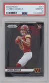 Jayden Daniels from the 2024 Panini Prizm set graded by PSA and given an overall grade of 10.