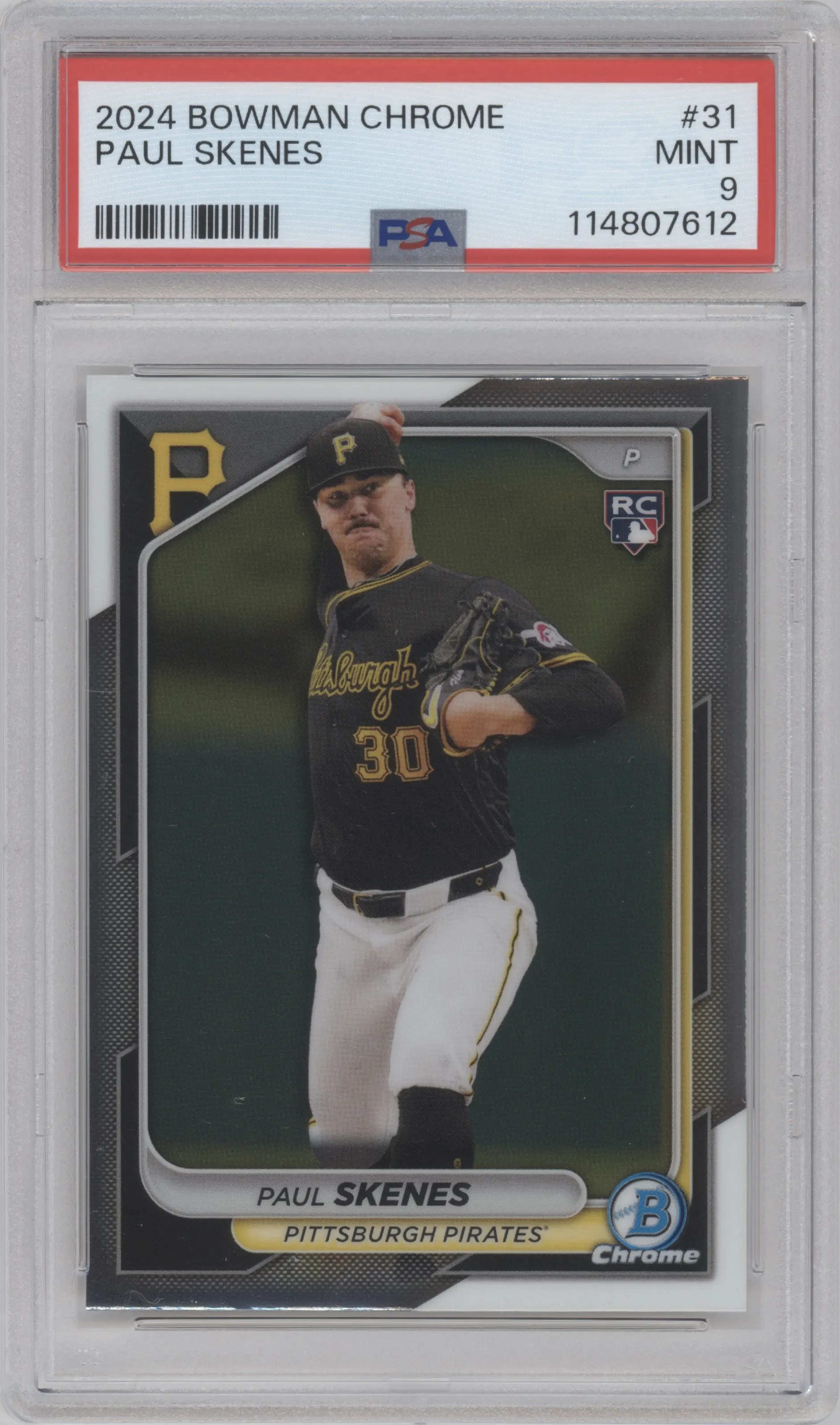 2024 Bowman Chrome Paul Skenes PSA 9