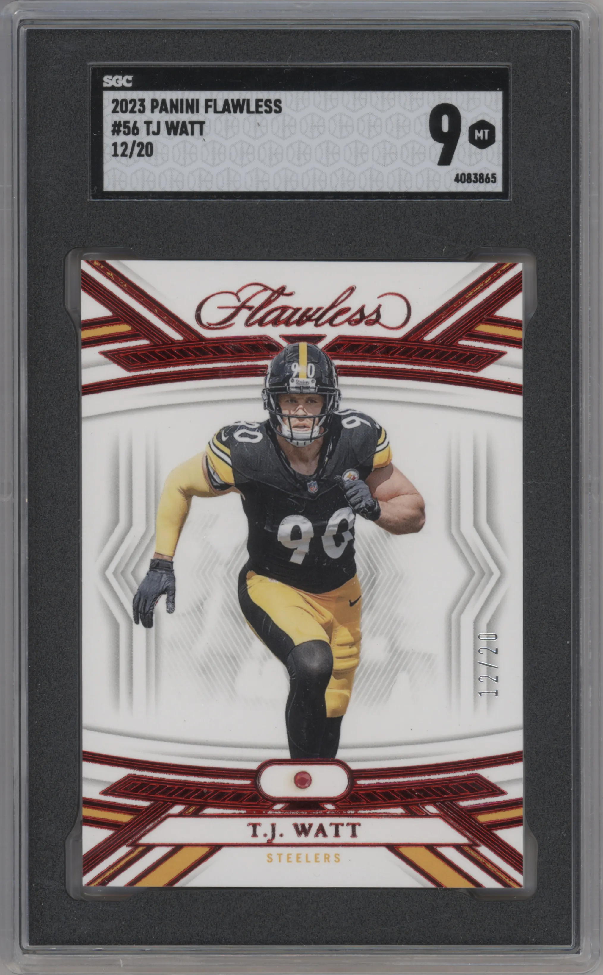 2023 Panini Flawless T.J. Watt #56 SGC 9