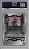 Jalen Carter from the 2023 Panini Prizm set featuring a Green Wave  parallel graded by PSA and given an overall grade of 10.