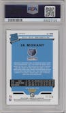 Ja Morant from the 2019-20 Panini Donruss Optic set featuring a Pink Velocity  parallel graded by PSA and given an overall grade of 8.