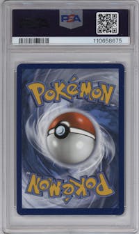 Gengar VMAX from the 2021 Pokemon SWSH set graded by PSA and given an overall grade of 10.