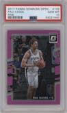 Pau Gasol from the 2017-18 Panini Donruss Optic set featuring a Pink parallel graded by PSA and given an overall grade of 10.