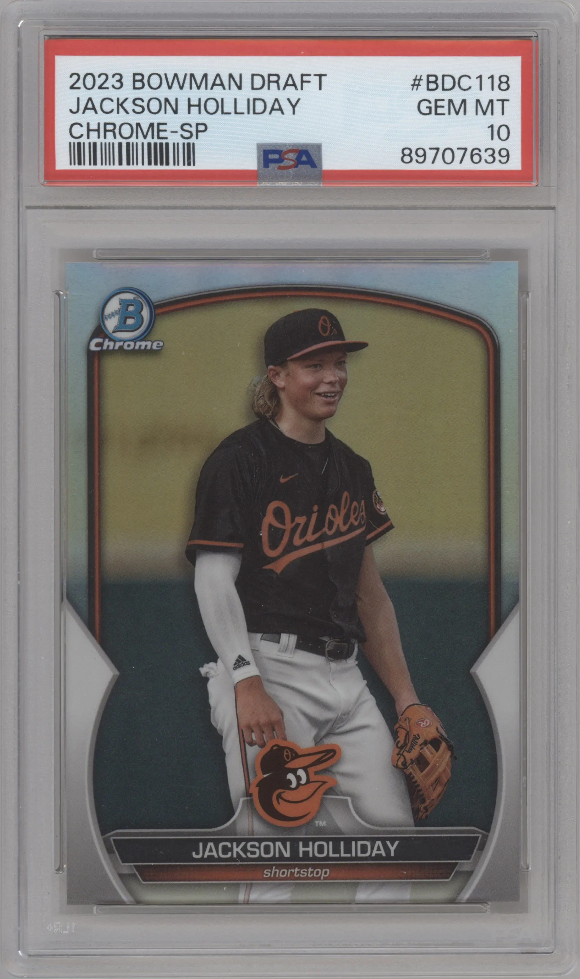 2023 Bowman Draft Chrome Variation Jackson Holliday PSA 10