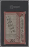 Ken Griffey Jr. from the 1989 Bowman set graded by SGC and given an overall grade of 9.