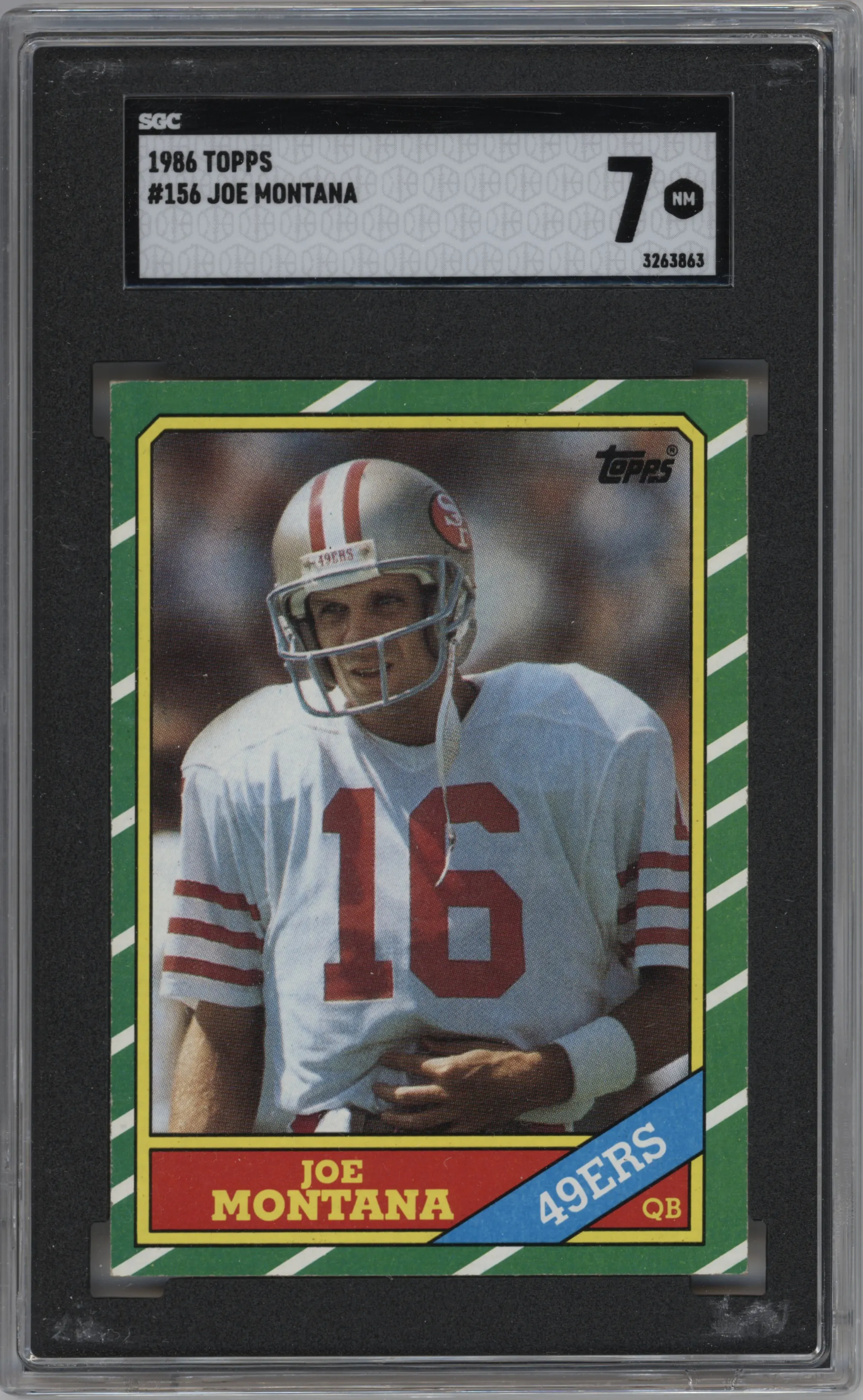 1986 Topps Joe Montana SGC 7