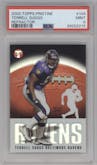 Terrell Suggs from the 2003 Topps Pristine set featuring a Refractor parallel graded by PSA and given an overall grade of 9.