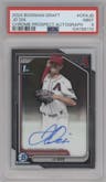 JD Dix from the 2024 Bowman Draft set graded by PSA and given an overall grade of 9.