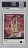 Evan Mobley from the 2021-22 Panini NBA Hoops set graded by PSA and given an overall grade of 10.