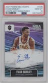 Evan Mobley from the 2021-22 Panini NBA Hoops set graded by PSA and given an overall grade of 10.