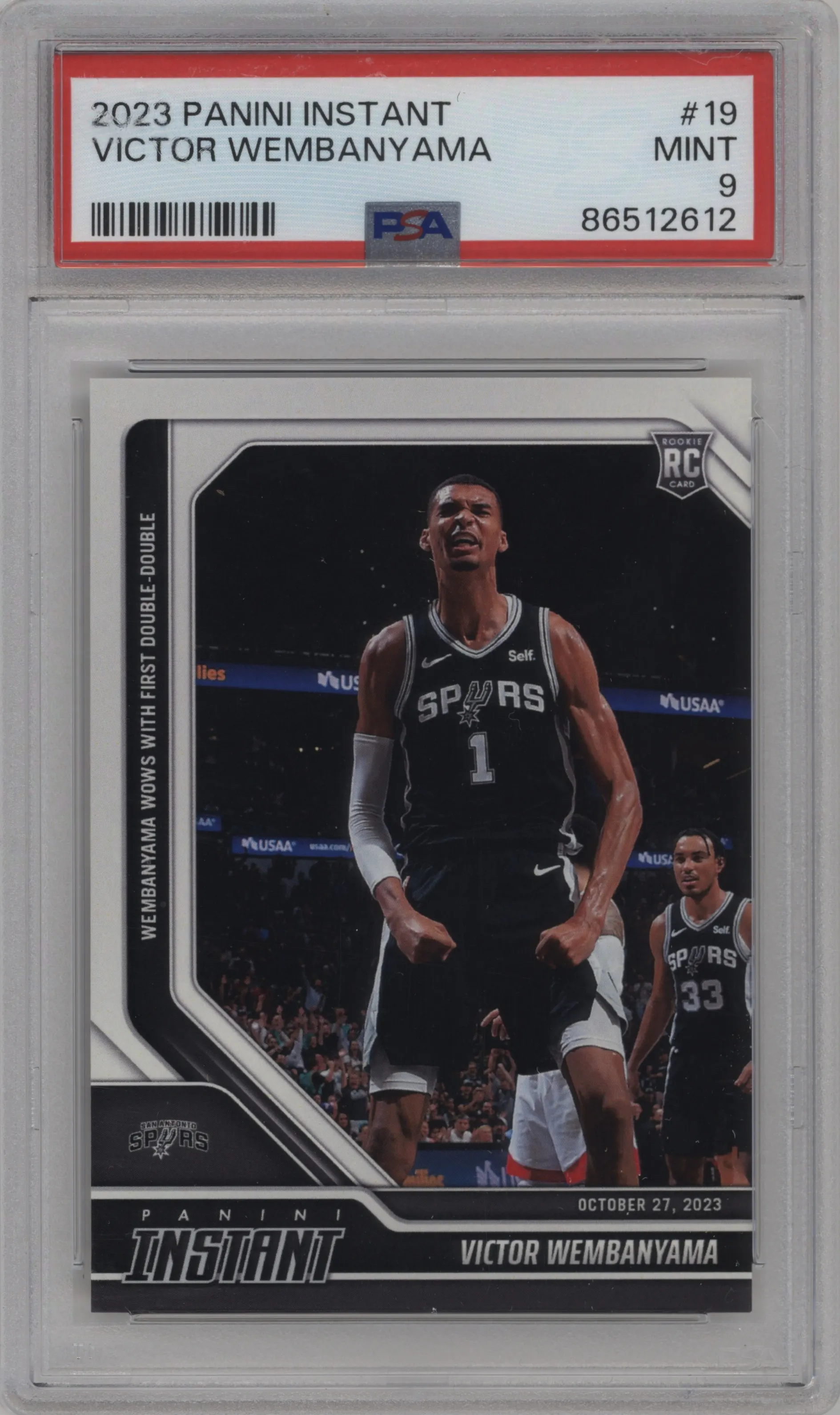 2023 Panini Instant NBA Victor Wembanyama PSA 9
