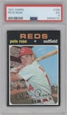 Pete Rose from the 1971 Topps set graded by PSA and given an overall grade of 5.
