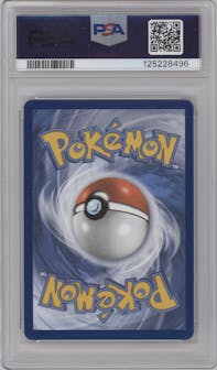 Zekrom from the 2021 Pokemon SWSH set featuring a Black & White parallel graded by PSA and given an overall grade of 10.