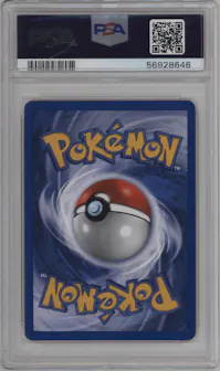 Shining Magikarp from the 2001 Pokemon Neo Genesis set graded by PSA and given an overall grade of 9.