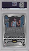 Brandon Miller from the 2023-24 Panini Prizm set featuring a Red Ice parallel graded by PSA and given an overall grade of 10.
