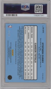 Stephen Curry from the 2023-24 Panini Contenders Optic set featuring a Red parallel graded by PSA and given an overall grade of 10.