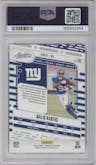 Malik Nabers from the 2024 Panini Absolute set featuring a Red & Blue parallel graded by PSA and given an overall grade of 10.