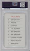 Willie Mays from the 1970 Milton Bradley set graded by PSA and given an overall grade of 9.