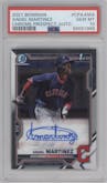 Angel Martinez from the 2021 Bowman set graded by PSA and given an overall grade of 10.