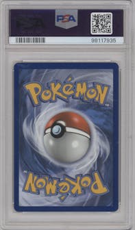 Mimikyu from the 2019 Pokemon S&M  set featuring a Team Up Single Pack Blisters parallel graded by PSA and given an overall grade of 10.
