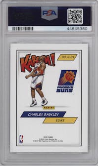 Charles Barkley from the 2018 Panini Kaboom Rewards Multi-Sport set graded by PSA and given an overall grade of 10.