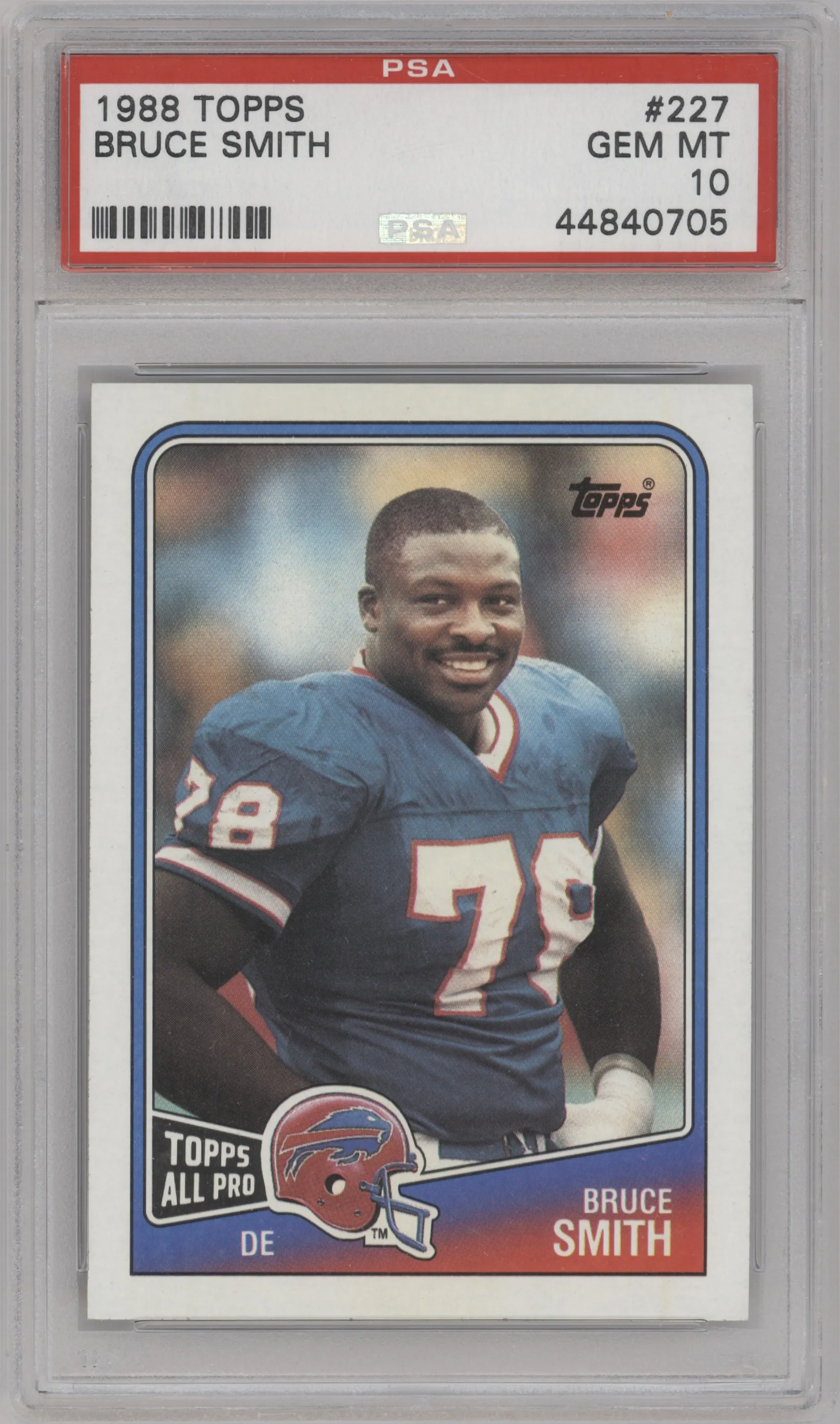 1988 Topps Bruce Smith #227 PSA 10