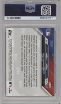 Paul Skenes/Shohei Ohtani  from the 2024 Topps Now set graded by PSA and given an overall grade of 10.