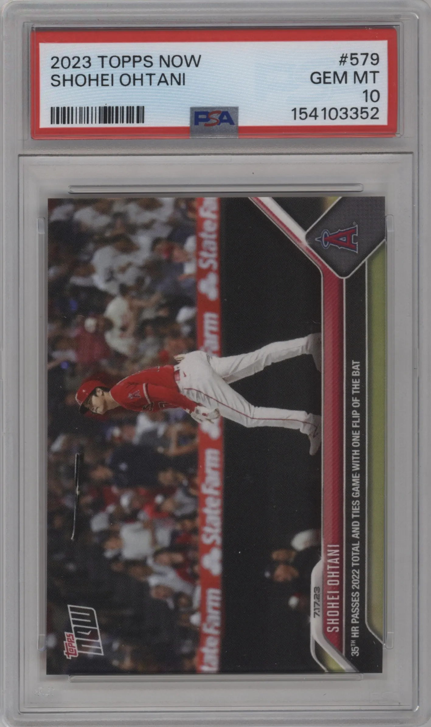 2023 Topps Now Shohei Ohtani PSA 10