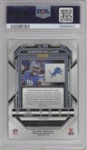Jameson Williams from the 2022 Panini Prizm set featuring a No Huddle parallel graded by PSA and given an overall grade of 9.