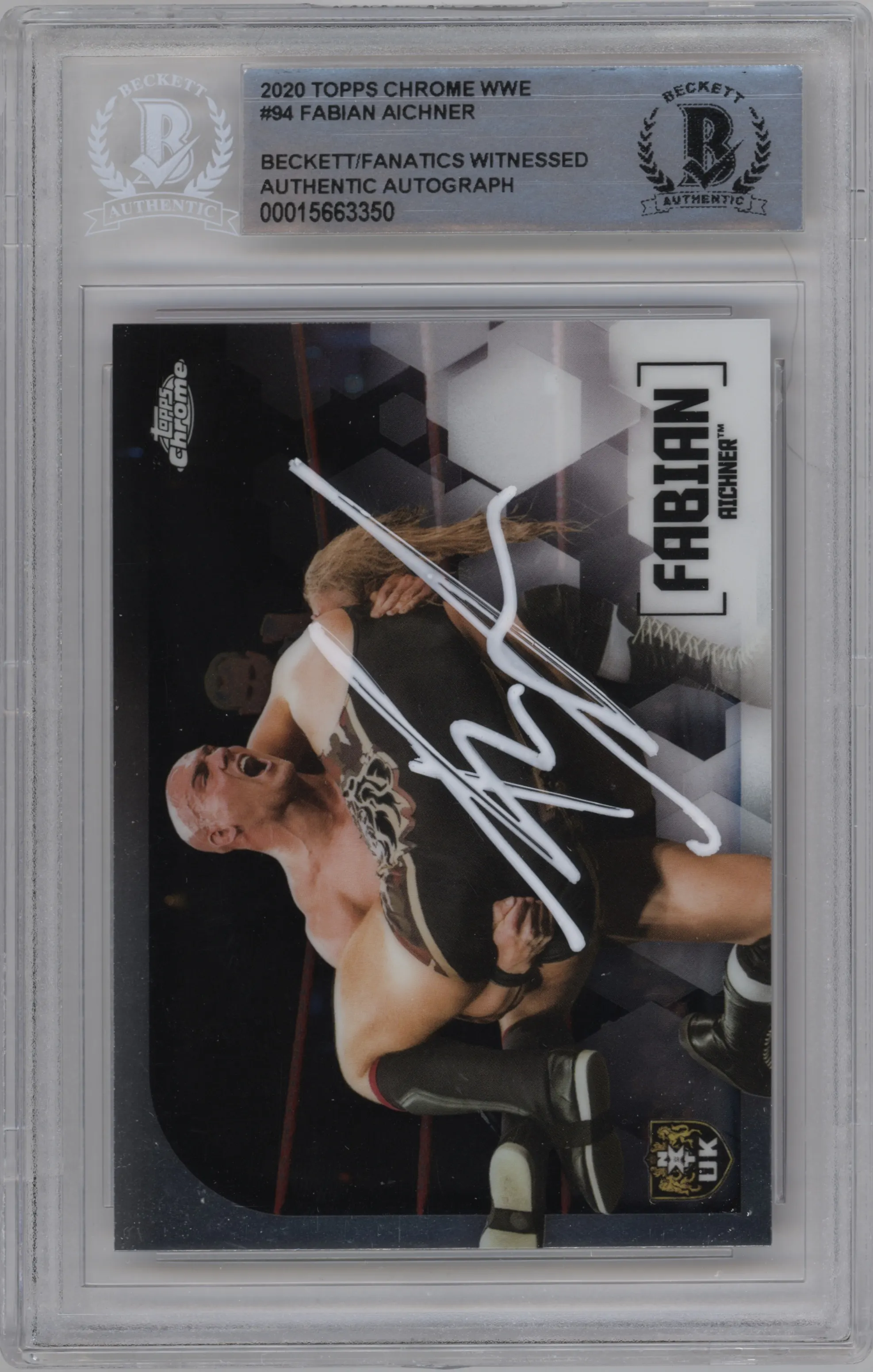 2020 Topps Chrome WWE Fabian Aichner BGS AUTHENTIC BGS