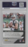 Sam Darnold from the 2018 Panini Prizm set featuring a Green  Prizm parallel graded by PSA and given an overall grade of 10.