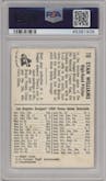 Stan Williams from the 1960 Bell Brand Los Angeles Dodgers set graded by PSA and given an overall grade of 5.