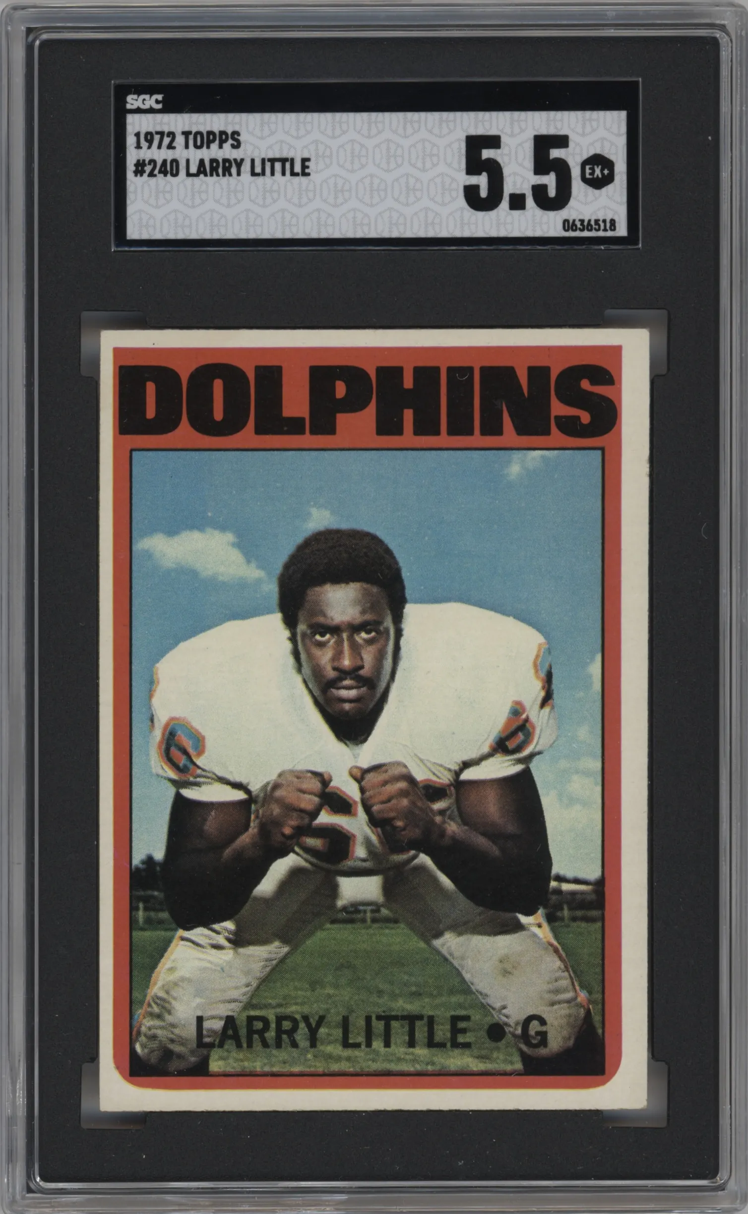 1972 Topps Larry Little SGC 5.5