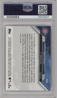 Shota Imanaga from the 2024 Topps Now set graded by PSA and given an overall grade of 10.
