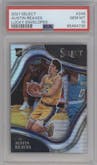 Austin Reaves from the 2021-22 Panini Select set featuring a Lucky Envelopes parallel graded by PSA and given an overall grade of 10.